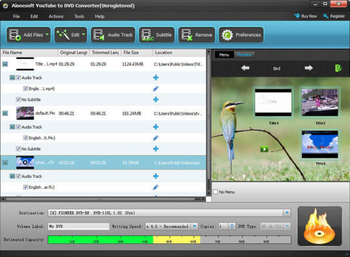 Aiseesoft YouTube to DVD Converter screenshot