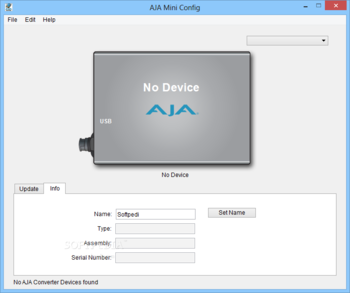 AJA Mini Config screenshot