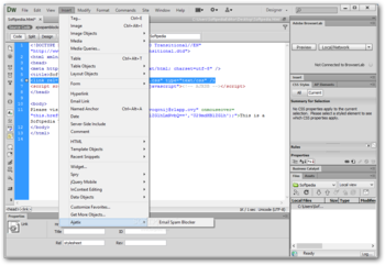 Ajatix Email Spam Blocker for Dreamweaver screenshot