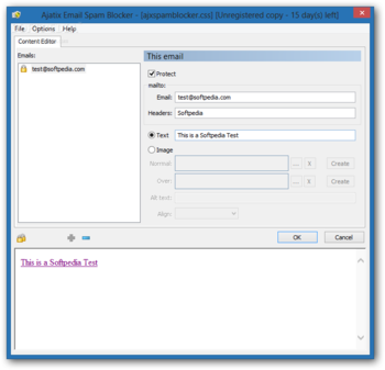 Ajatix Email Spam Blocker for Dreamweaver screenshot 2