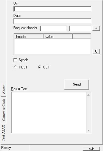 AJAX Tester screenshot