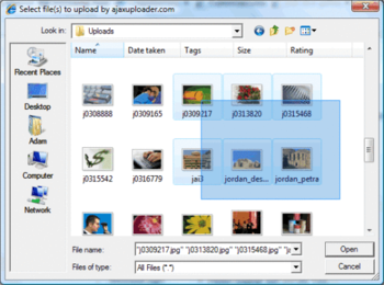 AJAX Uploader screenshot 2