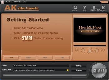 AK Video to MPEG Converter screenshot 2