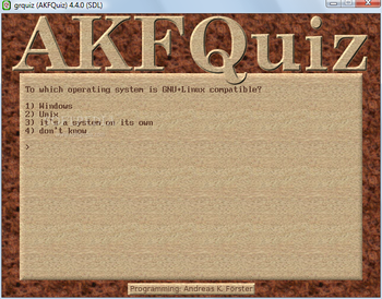 AKFQuiz screenshot