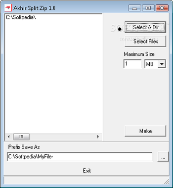 Akhir Split Zip screenshot