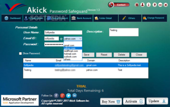 Akick Password Safeguard screenshot 3