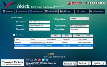 Akick Password Safeguard screenshot 4