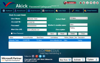 Akick Password Safeguard screenshot 5
