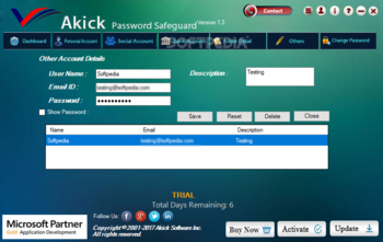 Akick Password Safeguard screenshot 7