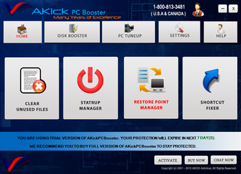 AKick PC Booster screenshot