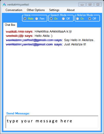 Akila'ize GChat IM screenshot 3