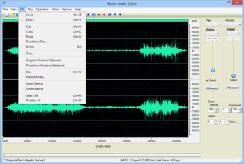 AKRAM Audio Editor screenshot 4
