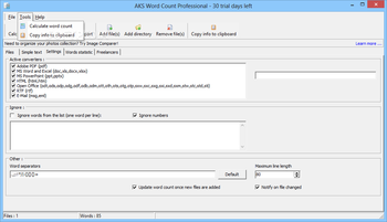 AKS Word Count Professional screenshot 3