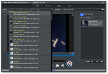 Aku Video To iPhone Converter screenshot 2
