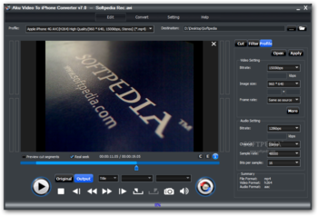 Aku Video To iPhone Converter screenshot 4