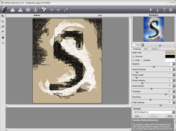 AKVIS Charcoal screenshot