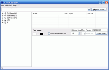 AL Font Installer screenshot