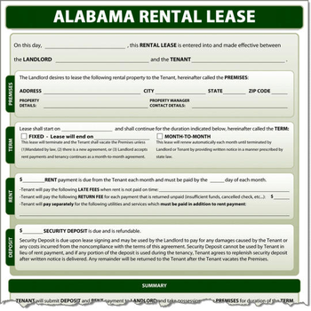 Alabama Rental Lease screenshot