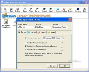Alagus Print Port Manager screenshot 2