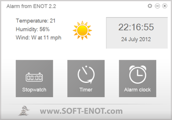 Alarm from ENOT screenshot