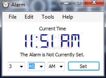 Alarm screenshot