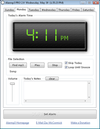 Alarmp3 screenshot 2