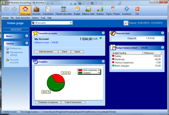 AlauxSoft Small-Business Accounting screenshot 2