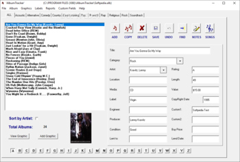 Album Tracker screenshot