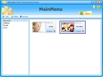 AlbumMe Flash Slideshow Executor screenshot