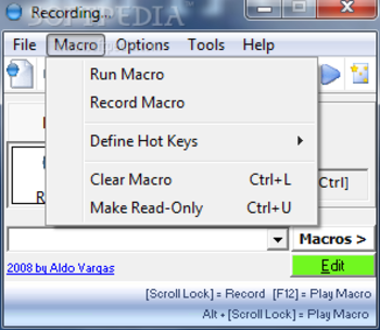 Aldo's Macro Recorder screenshot 2