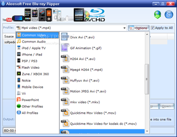 Aleesoft Free Blu-ray Ripper screenshot 2