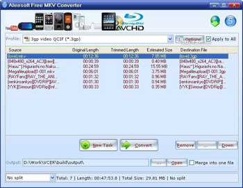 Aleesoft Free MKV Converter screenshot 3