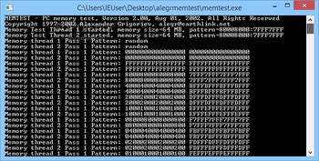 AleGr MEMTEST screenshot