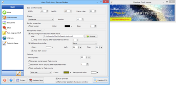 Aleo Flash Intro Banner Maker screenshot