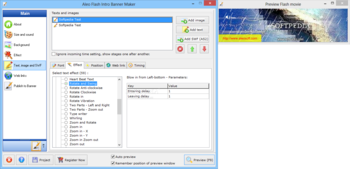 Aleo Flash Intro Banner Maker screenshot 5
