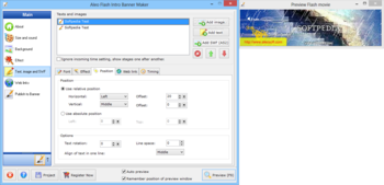 Aleo Flash Intro Banner Maker screenshot 6