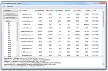 Alexa Data Scraper screenshot