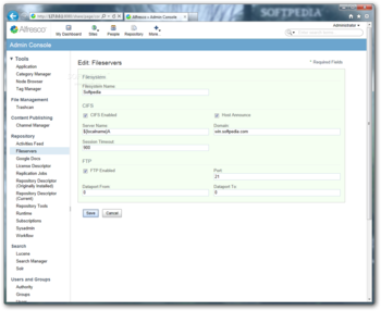 Alfresco Enterprise screenshot 6