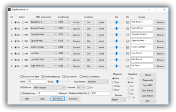 AlgoRhythmia screenshot