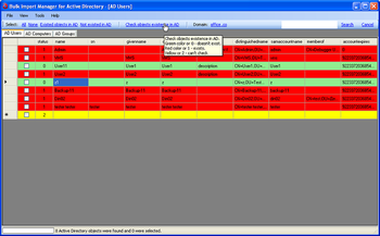 Algoware Active Directory Bulk Import screenshot