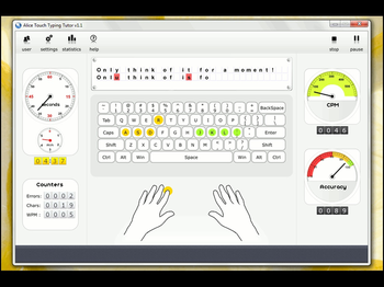 Alice Touch Typing Tutor screenshot