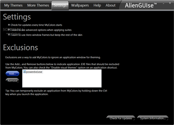 AlienGUIse screenshot 2