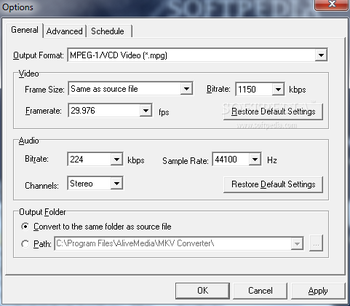 Alive MKV Converter screenshot 3
