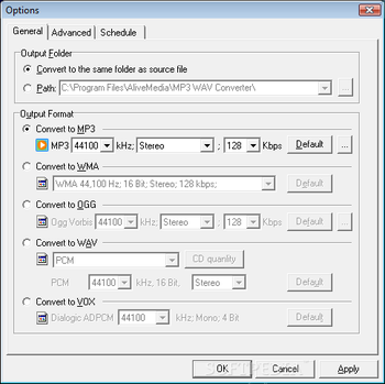 Alive MP3 WAV Converter screenshot 2