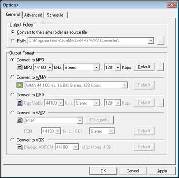 Alive MP3 WAV Converter Standard screenshot 2