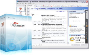 Alive Organizer screenshot