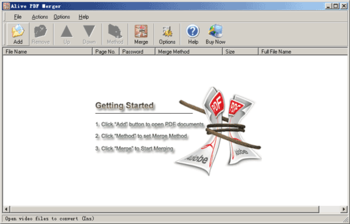 Alive PDF Merger screenshot