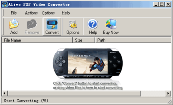 Alive PSP Video Converter screenshot 2