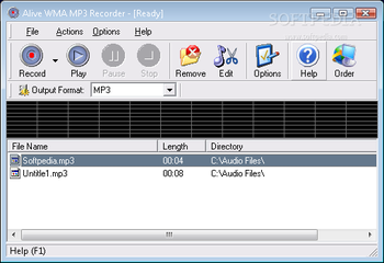 Alive WMA MP3 Recorder screenshot