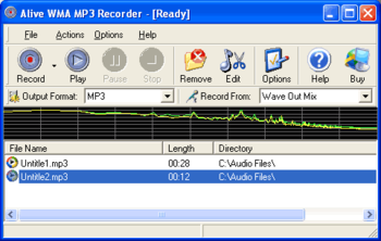 Alive WMA MP3 Recorder screenshot 3